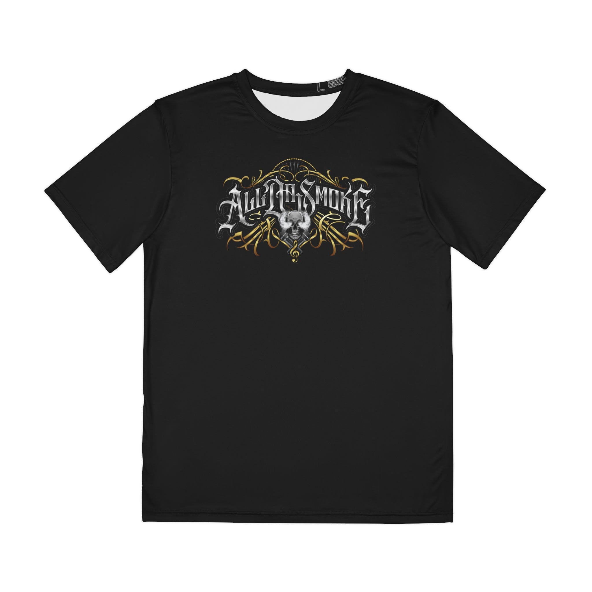 Official "All Da Smoke" Skull & Cross Mics Dye Sublimated Tee Shirt